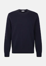 Regular Pullover Uni in Dunkelblau |  Seidensticker Onlineshop