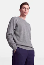 Regular Pullover Uni in Grau |  Seidensticker Onlineshop