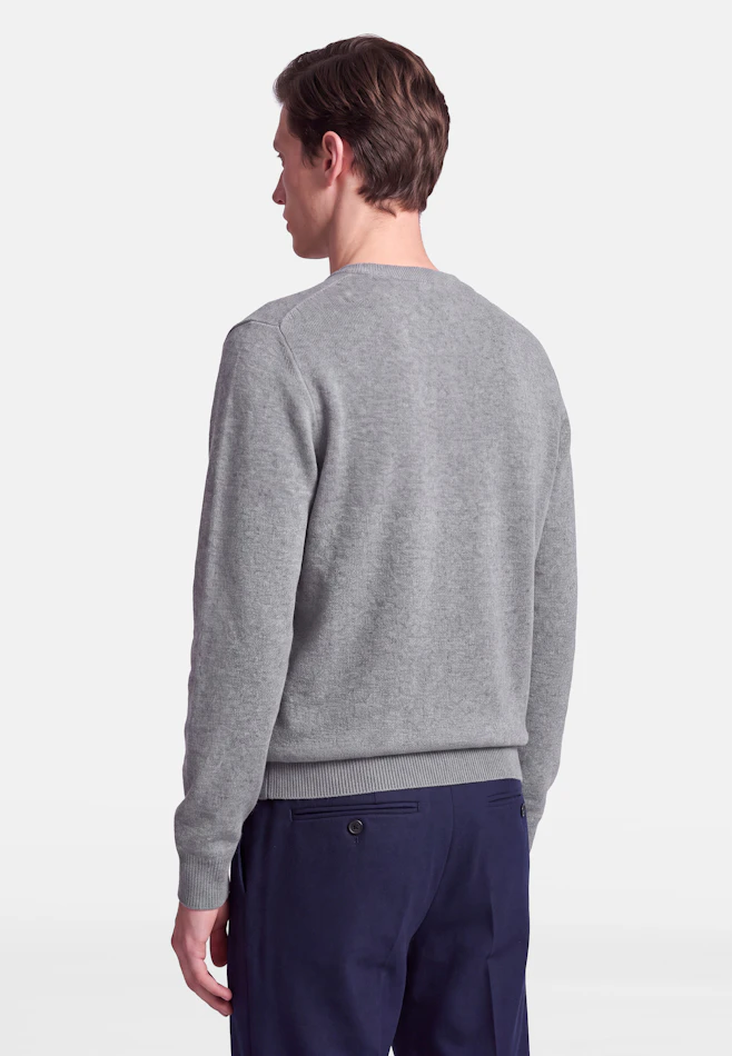 Regular Pullover Uni in Grau | Seidensticker Onlineshop
