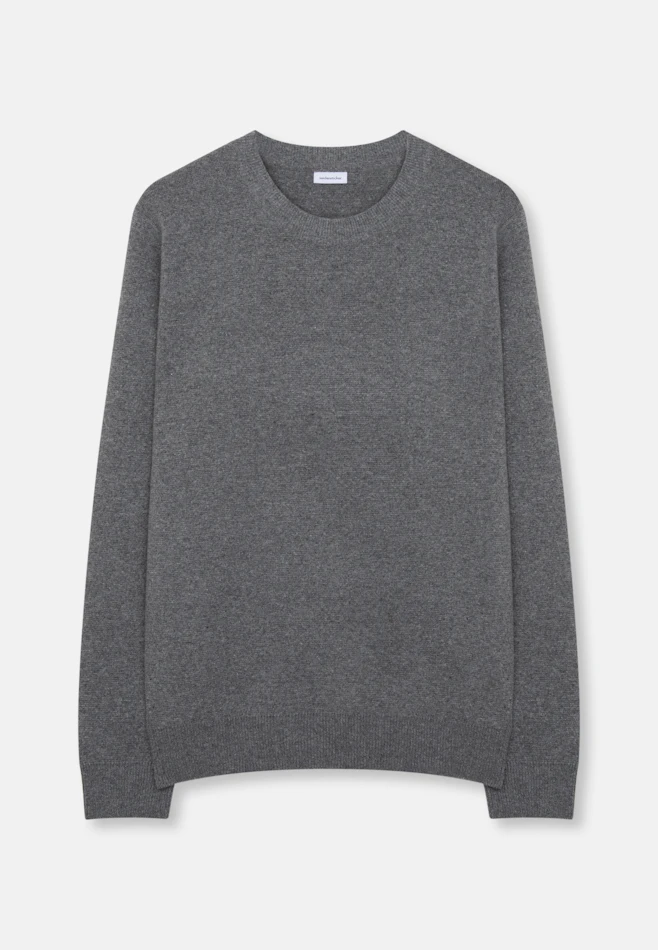 Round neck Pullover Uni in Grey | Seidensticker online shop