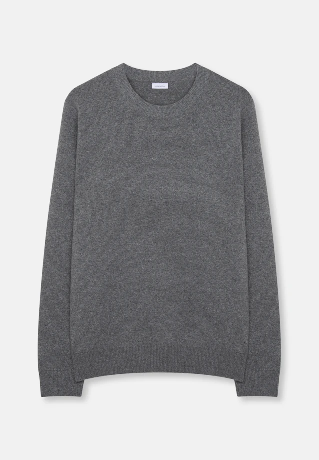 Regular Pull-over Uni in Gris |  Seidensticker Onlineshop