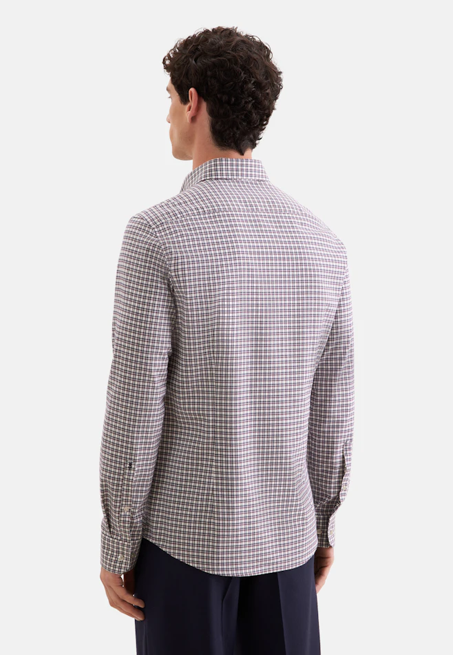 Slim Flanellhemd Karo in Rot | Seidensticker Onlineshop