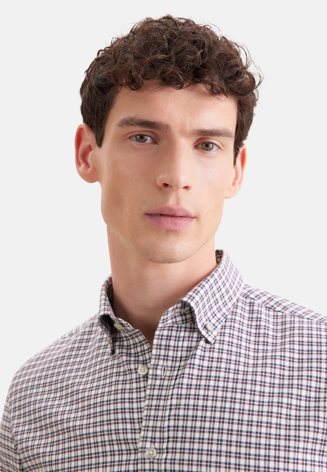 Slim Flanellhemd Karo in Rot |  Seidensticker Onlineshop