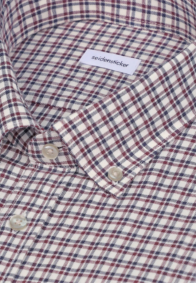Slim Flanellhemd Karo in Rot |  Seidensticker Onlineshop