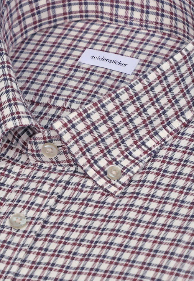 Slim Flanellhemd Karo in Rot | Seidensticker Onlineshop