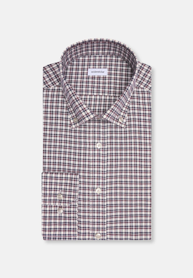 Slim Flanellhemd Karo in Rot | Seidensticker Onlineshop
