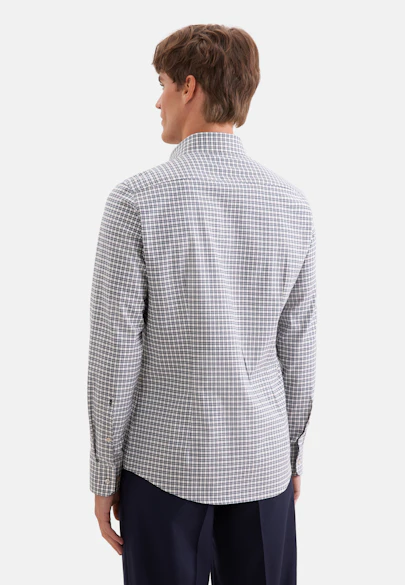 Slim Flanellhemd Karo in Grün |  Seidensticker Onlineshop
