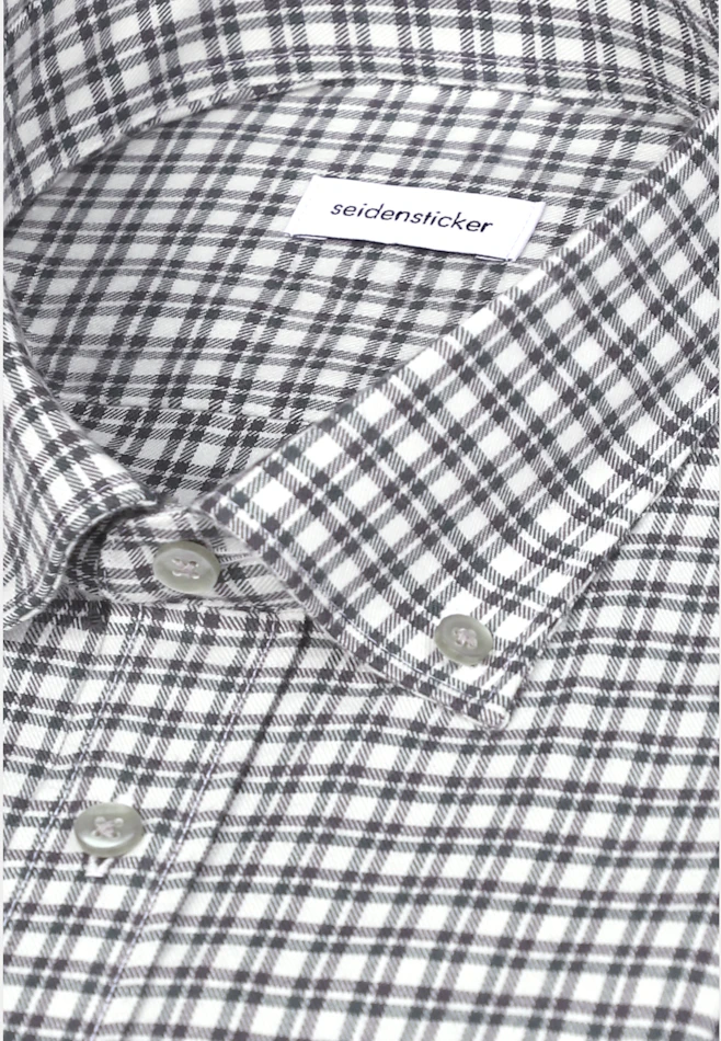 Slim Flanellhemd Karo in Grün | Seidensticker Onlineshop