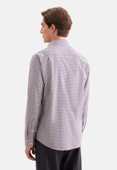 Comfort Flanellhemd Karo in Rot |  Seidensticker Onlineshop