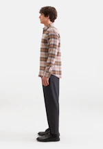 Shaped Flannel shirt Check in Braun |  Seidensticker Onlineshop