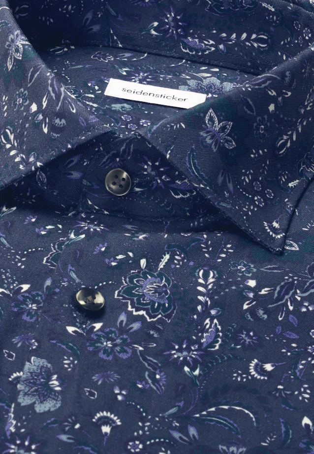 Comfort Business Hemd Druck in Grau |  Seidensticker Onlineshop