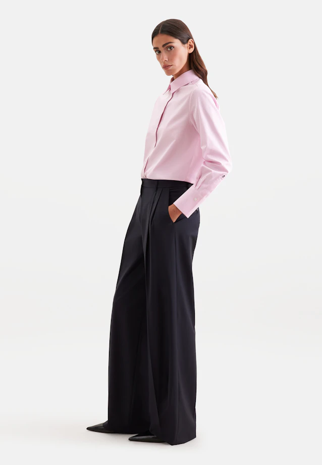 Hemdbluse regular fit aus Cotton Satin Stretch in Rosa |  Seidensticker Onlineshop