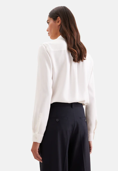 Hemdbluse aus Viskose regular fit in Ecru |  Seidensticker Onlineshop
