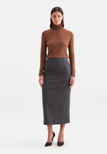 Feinstrick Rollkragenpullover mit Seide in Braun |  Seidensticker Onlineshop