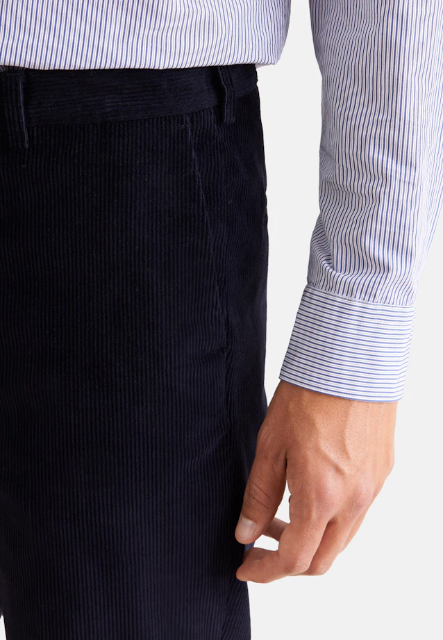 Regular Cordhose Kord in Dunkelblau |  Seidensticker Onlineshop