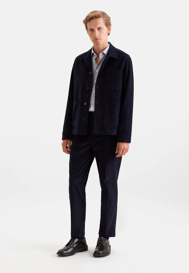 Regular Cordhose Kord in Dunkelblau |  Seidensticker Onlineshop