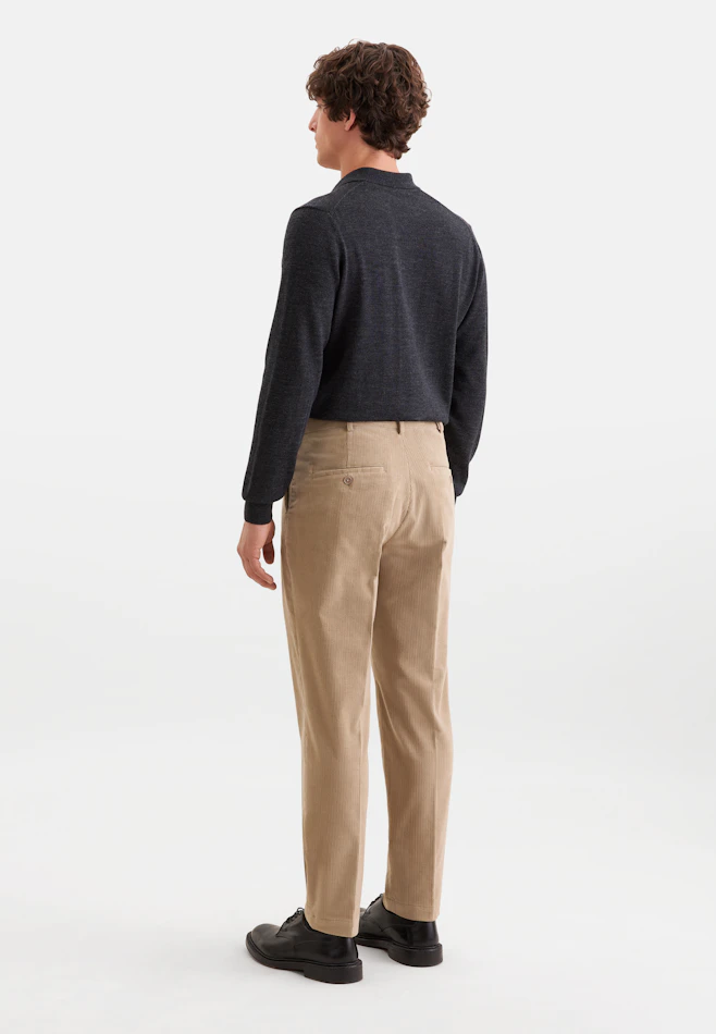 Regular Cordhose Kord in Beige | Seidensticker Onlineshop