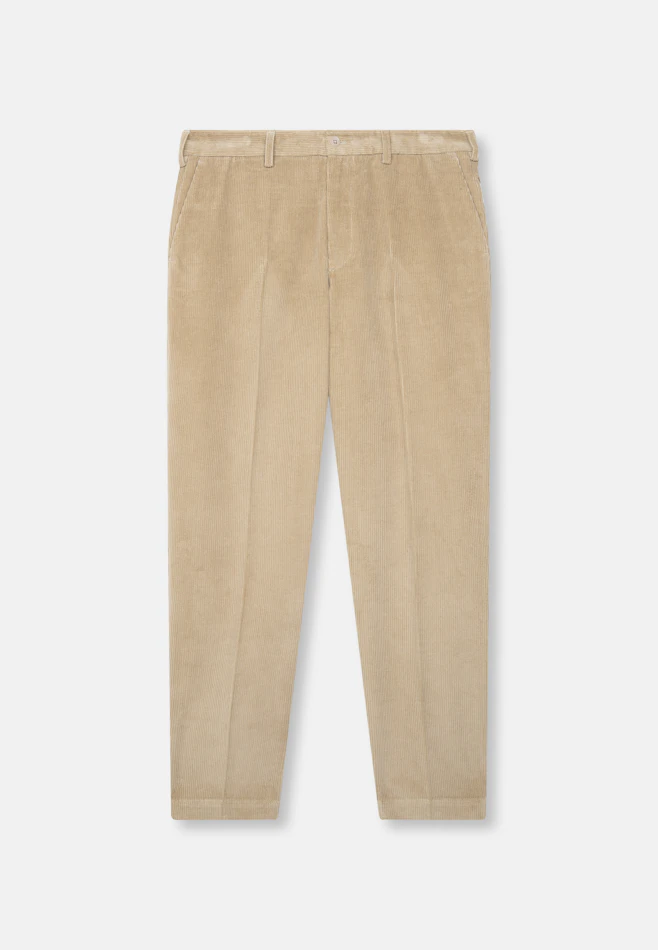 Regular Corduroy trousers Corduroy in Beige | Seidensticker online shop