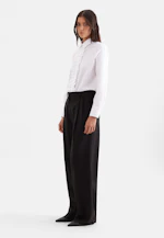 Shirt blouse with ruffle detail in Weiß |  Seidensticker Onlineshop