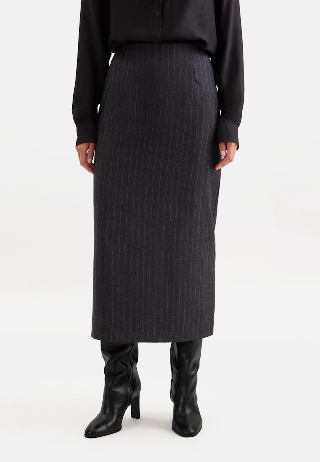 Pencil skirt with polka dot print in Grey |  Seidensticker Onlineshop