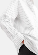 Slightly overcut shirt blouse made of cotton poplin in Weiß |  Seidensticker Onlineshop