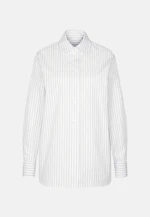 Slightly overcut shirt blouse made of cotton poplin in Weiß |  Seidensticker Onlineshop