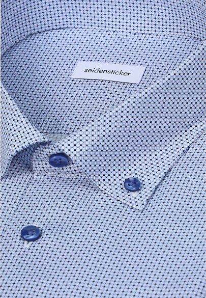 Regular Chemise d'affaires Imprimé in Bleu Moyen |  Seidensticker Onlineshop