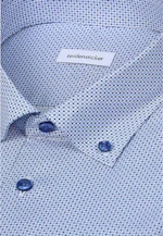 Regular Chemise d'affaires Imprimé in Bleu Moyen |  Seidensticker Onlineshop
