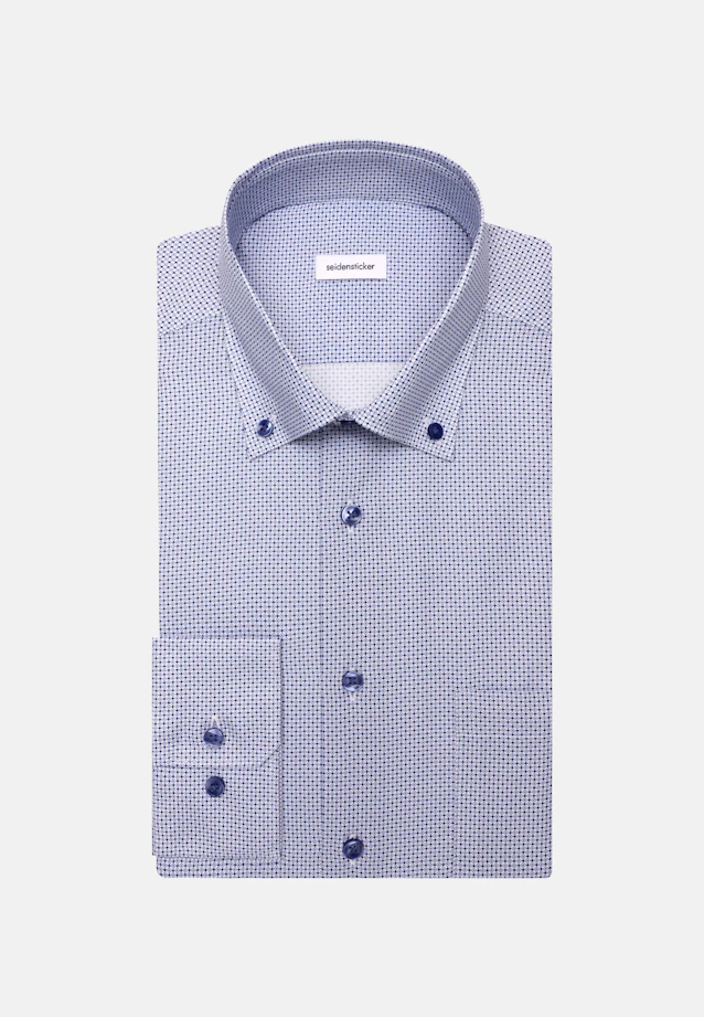 Regular Chemise d'affaires Imprimé in Bleu Moyen |  Seidensticker Onlineshop