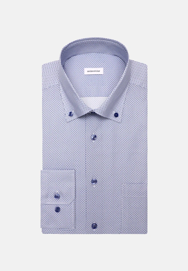 Regular Chemise d'affaires Imprimé dans Bleu Moyen | Boutique en ligne Seidensticker