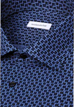 X-Slim Business shirt Print in Mittelblau |  Seidensticker Onlineshop