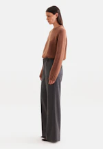 Gerade Hose aus Wolle in Grau |  Seidensticker Onlineshop