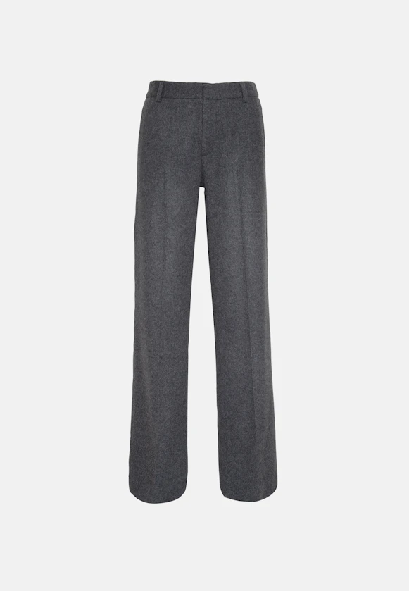 Gerade Hose aus Wolle in Grau |  Seidensticker Onlineshop