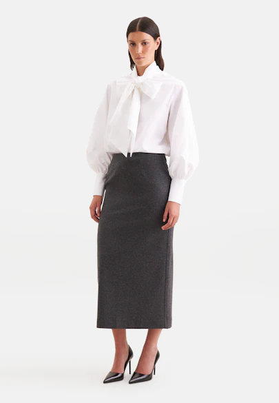 Jacquard Pencilskirt in Grau |  Seidensticker Onlineshop