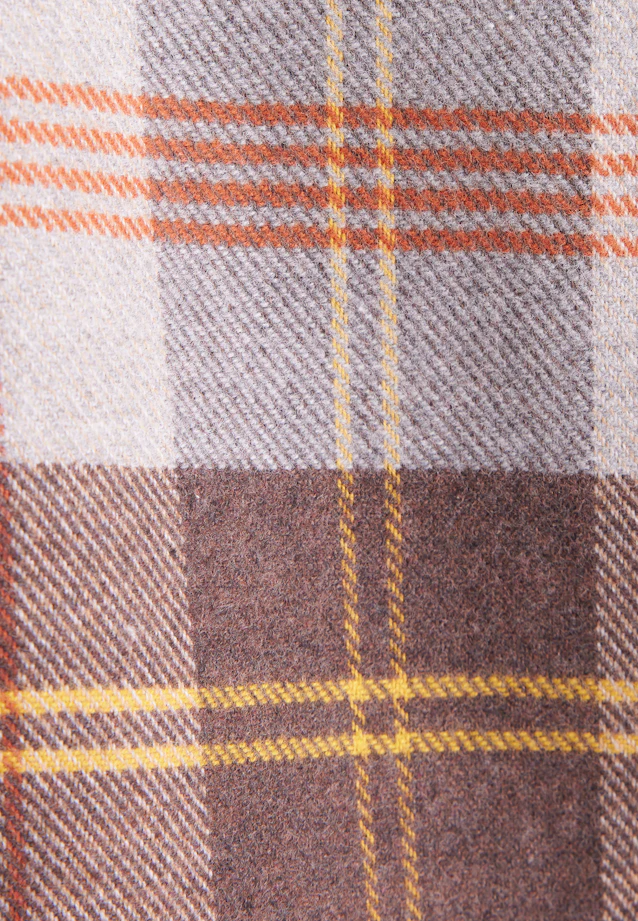 Slim Flannel shirt Check in Braun |  Seidensticker Onlineshop