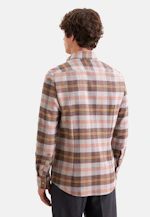 Slim Flannel shirt Check in Braun |  Seidensticker Onlineshop