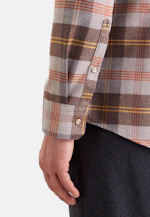 Slim Flannel shirt Check in Braun |  Seidensticker Onlineshop