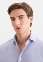 Regular Performance shirt Structure in Mittelblau |  Seidensticker Onlineshop
