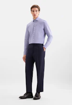Regular Performance shirt Structure in Mittelblau |  Seidensticker Onlineshop