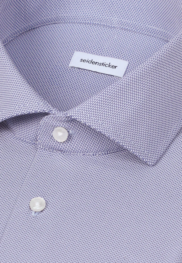 Regular Performance shirt Structure in Mittelblau |  Seidensticker Onlineshop