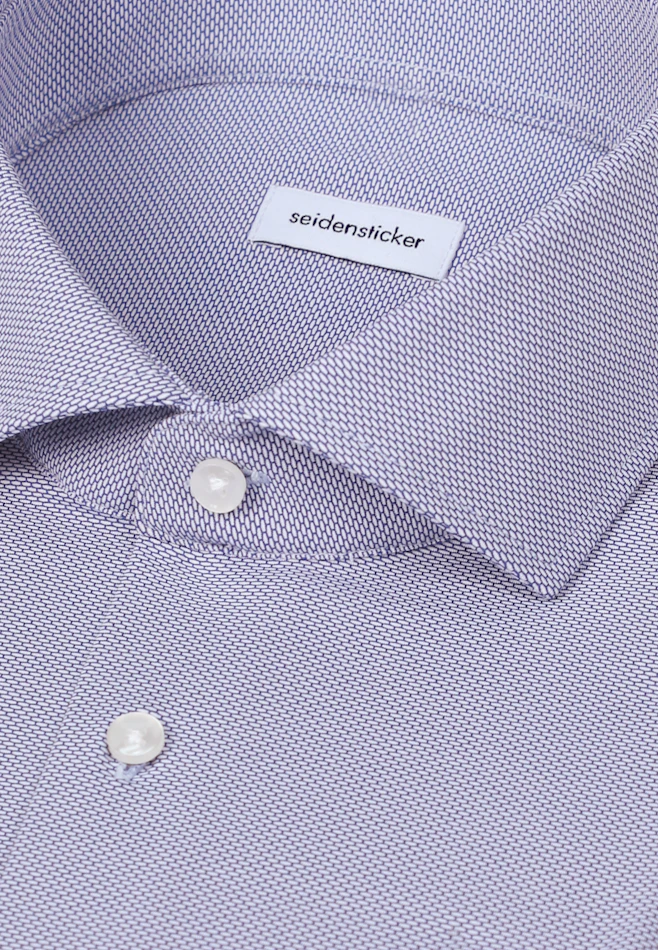 Regular Performance shirt Structure in Mittelblau | Seidensticker online shop