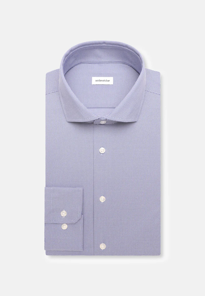 Regular Performance shirt Structure in Mittelblau | Seidensticker online shop