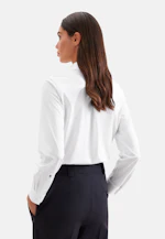 Hemdbluse regular fit aus Jersey in Weiß |  Seidensticker Onlineshop