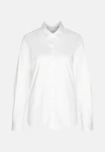 Hemdbluse regular fit aus Jersey in Weiß |  Seidensticker Onlineshop