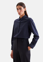Hemdbluse regular fit aus Jersey in Dunkelblau |  Seidensticker Onlineshop