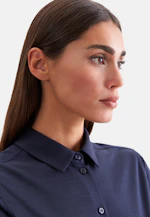 Hemdbluse regular fit aus Jersey in Dunkelblau |  Seidensticker Onlineshop