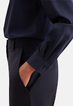 Hemdbluse regular fit aus Jersey in Dunkelblau |  Seidensticker Onlineshop