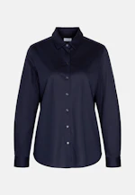 Hemdbluse regular fit aus Jersey in Dunkelblau |  Seidensticker Onlineshop