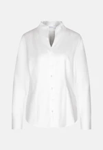 Kelchkragenbluse Uni in Weiß |  Seidensticker Onlineshop