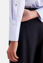 Stehkragenbluse Gestreift in Mittelblau |  Seidensticker Onlineshop
